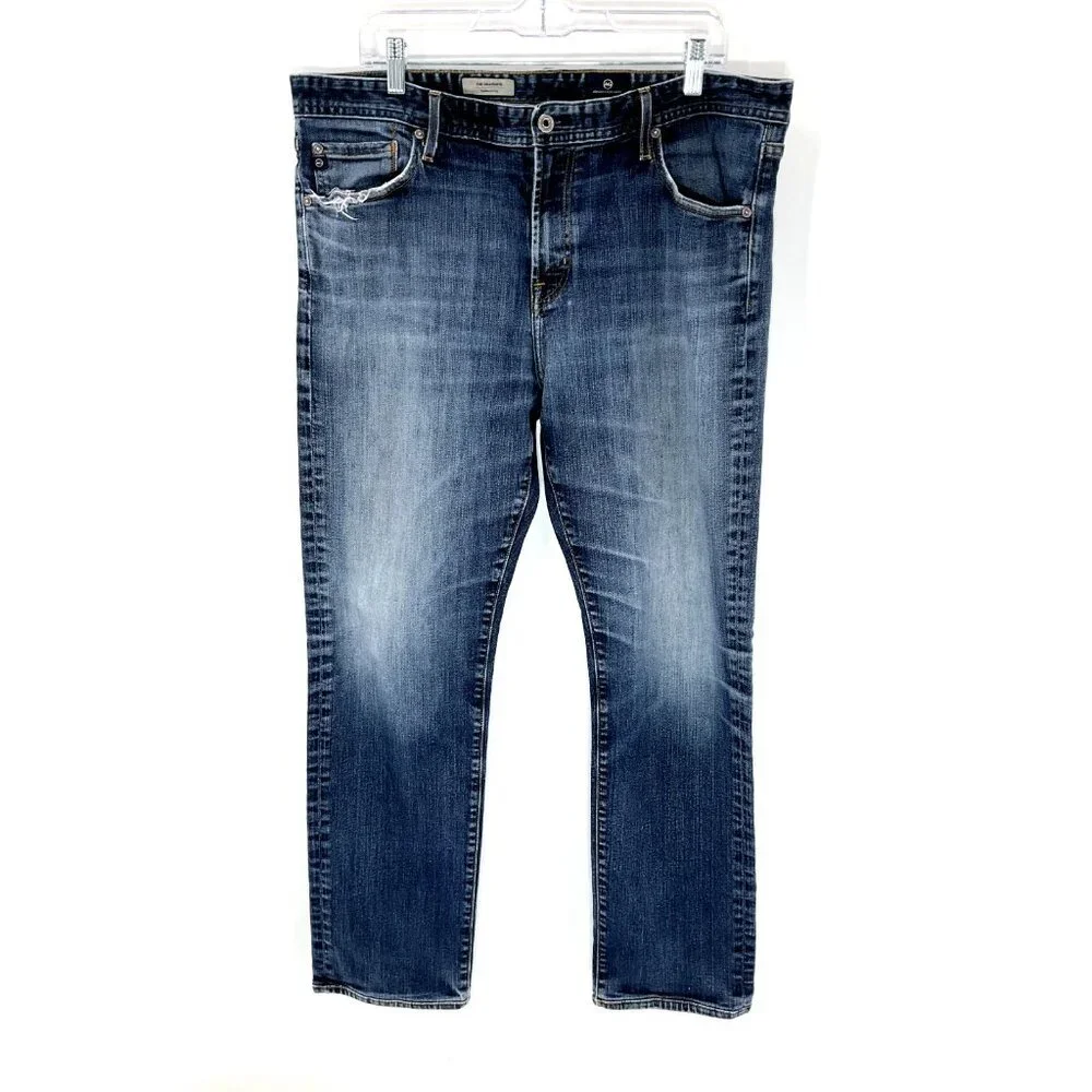 AG Adriano Goldschmied Jeans Mens 38x29 Blue Graduate Tailored Stretch Denim - Picture 1 of 13